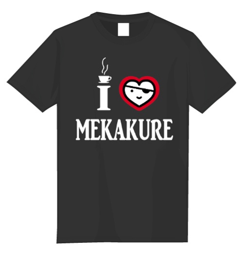 メカクレくんTシャツ（黒）
