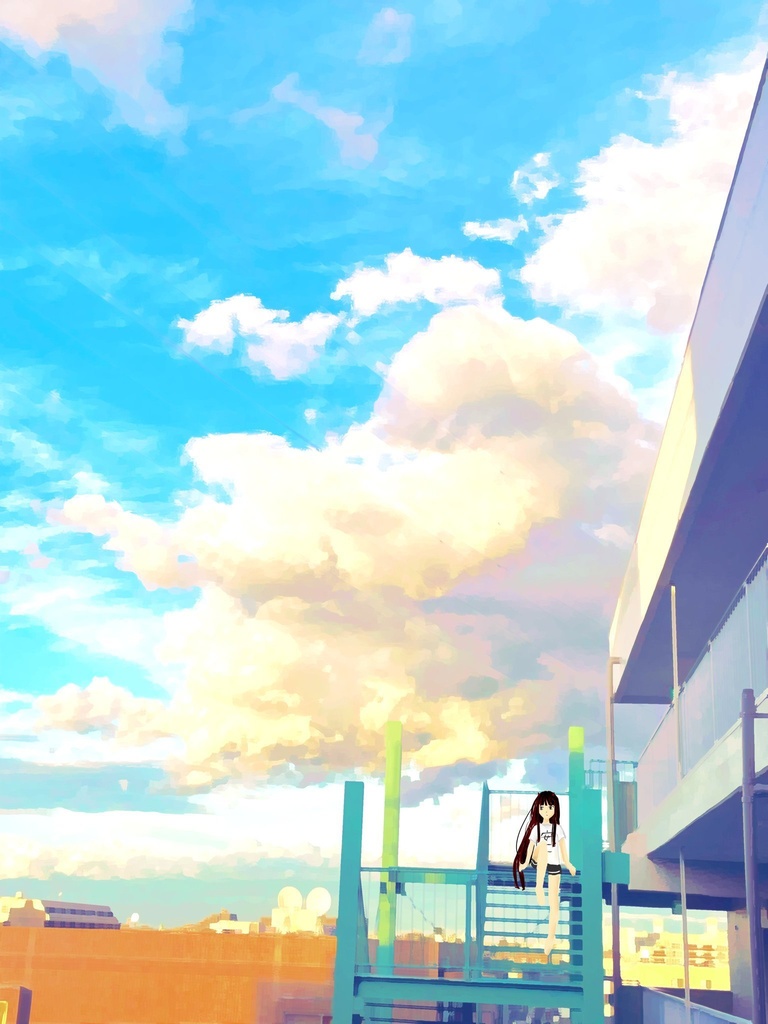 自分で撮って加工した背景素材