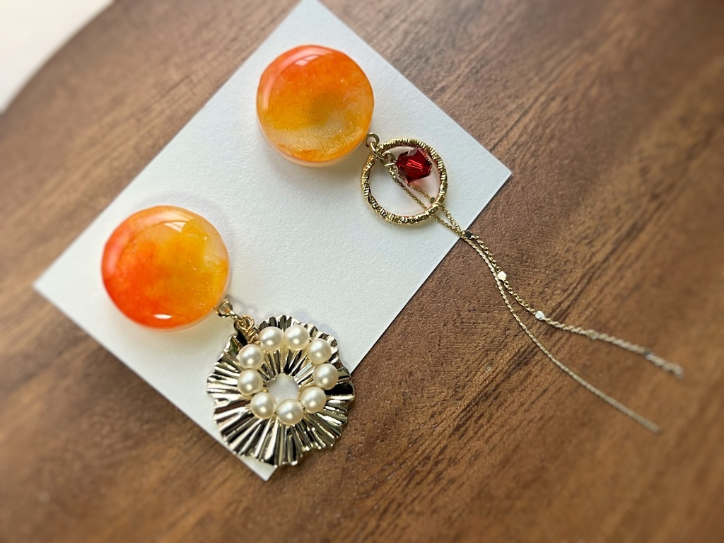"SS FINAL" fineモチーフ ピアス/イヤリング