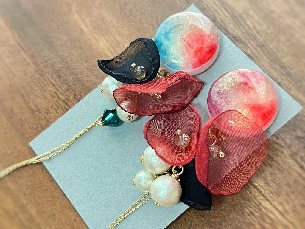 ミスフレ×SNNRイメージ アシンメトリー ピアス/イヤリング