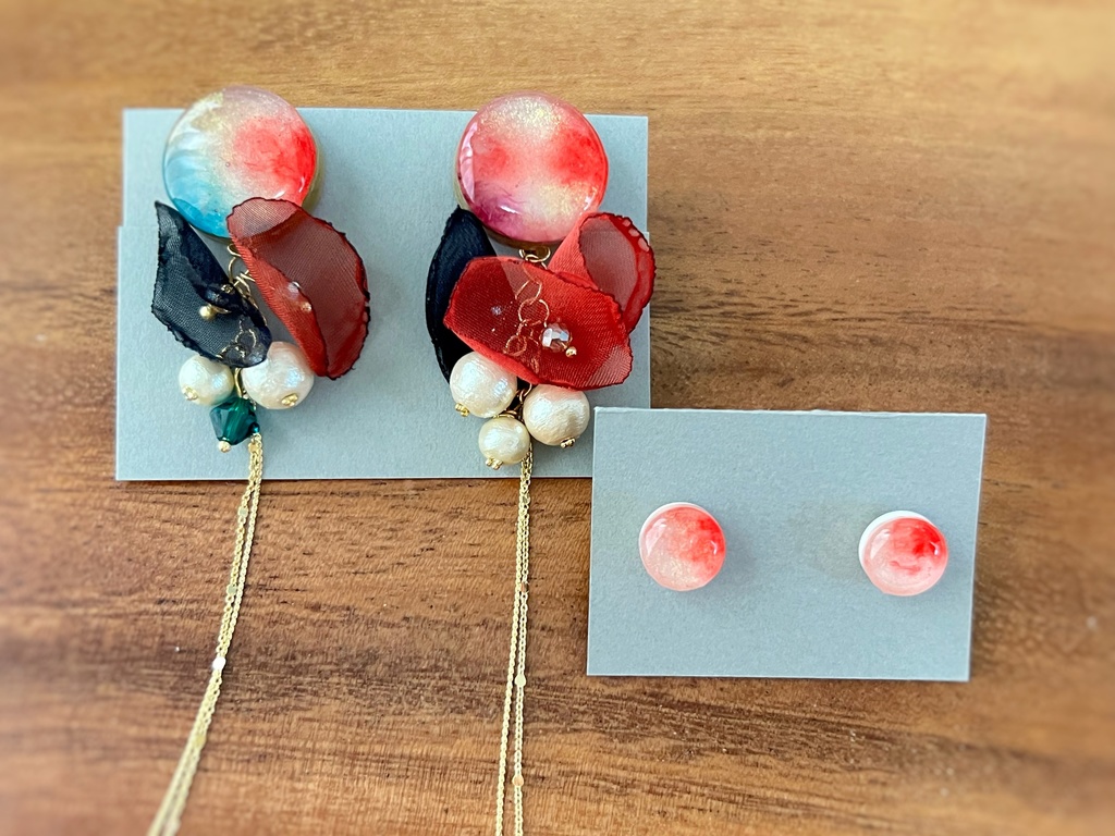 ミスフレ×SNNRイメージ アシンメトリー ピアス/イヤリング