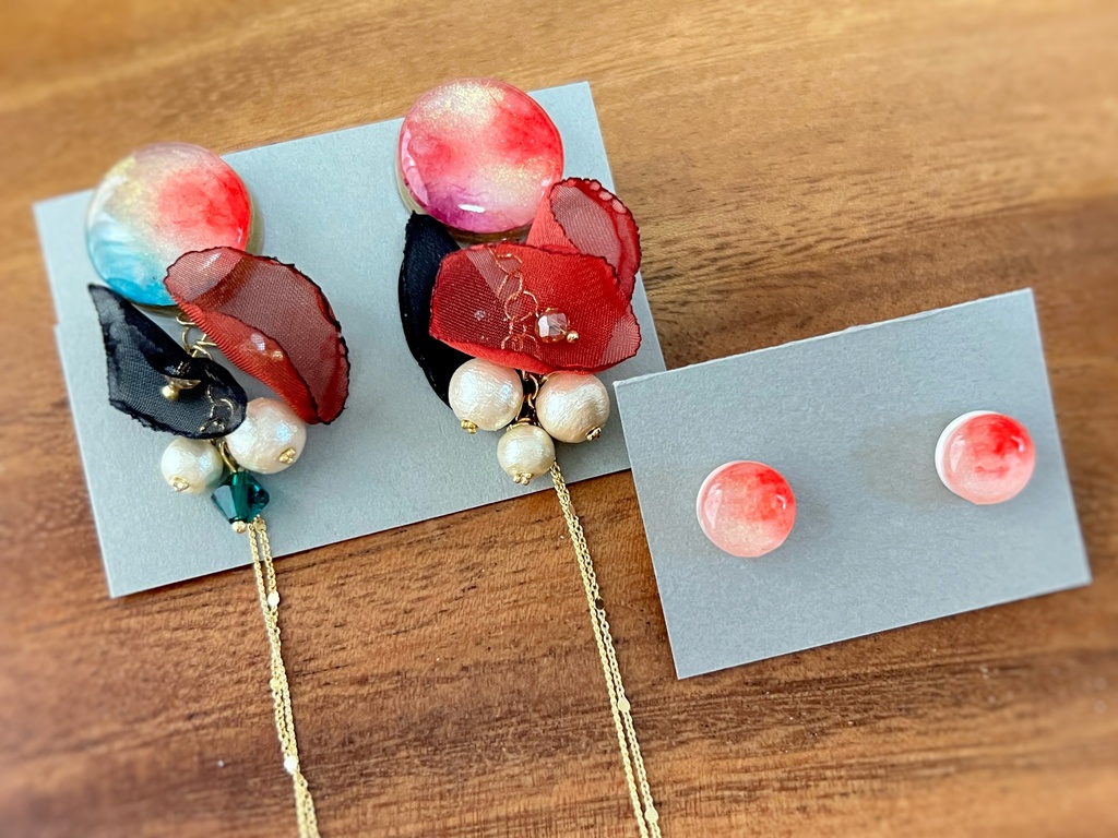 ミスフレ×SNNRイメージ アシンメトリー ピアス/イヤリング