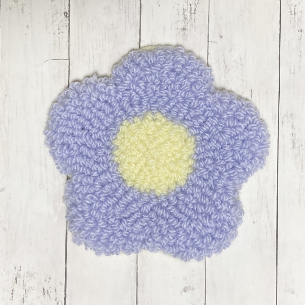 お花のラグ 【ぬいぐるみ、ドール、小物置き】