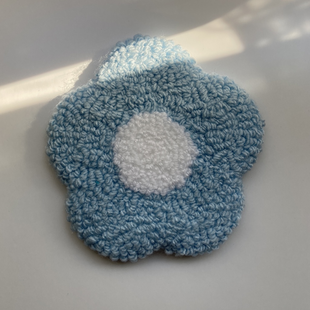 お花のラグ 【ぬいぐるみ、ドール、小物置き】