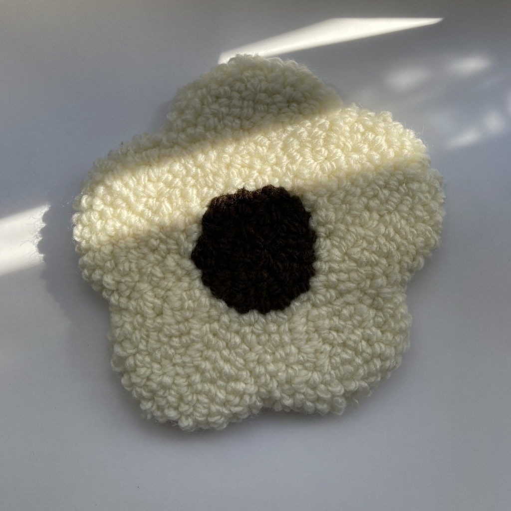 お花のラグ 【ぬいぐるみ、ドール、小物置き】