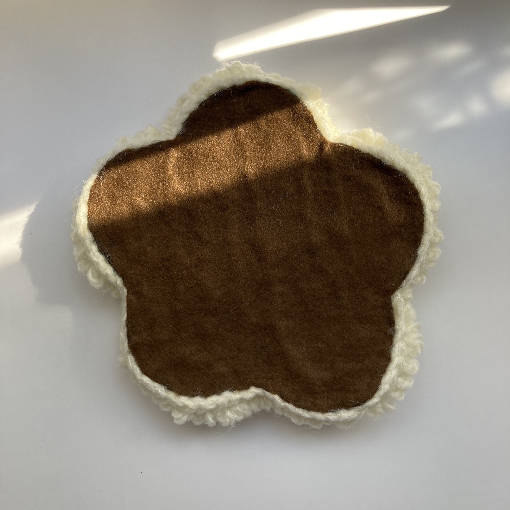 お花のラグ 【ぬいぐるみ、ドール、小物置き】