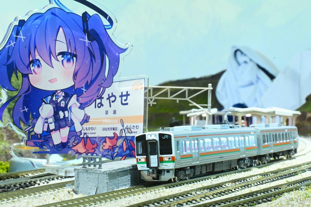 【セット販売のみ】早瀬ユウカ 天童アリス 駅名表 アクリルフィギュア