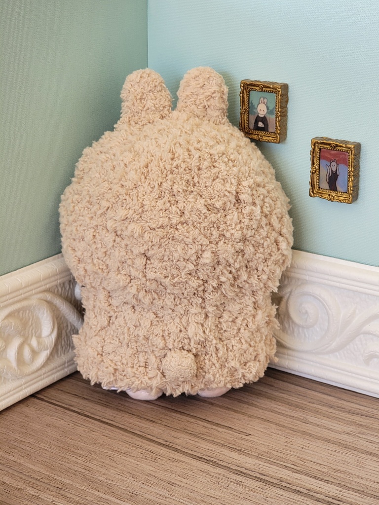 12cmぬい服 ポンチョ(うさぎ②)