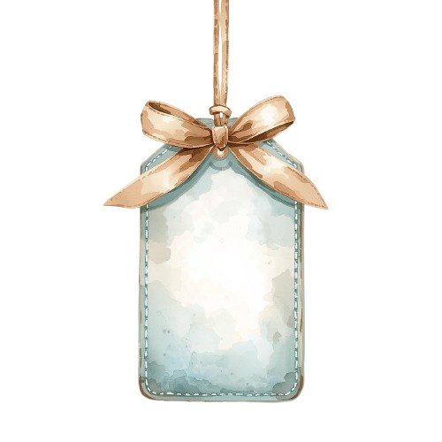 水彩×水色 アンティーク旅行クリップアート|やさしいパステル旅素材 PNG