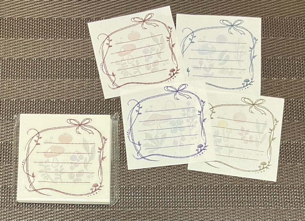 メッセージ用紙