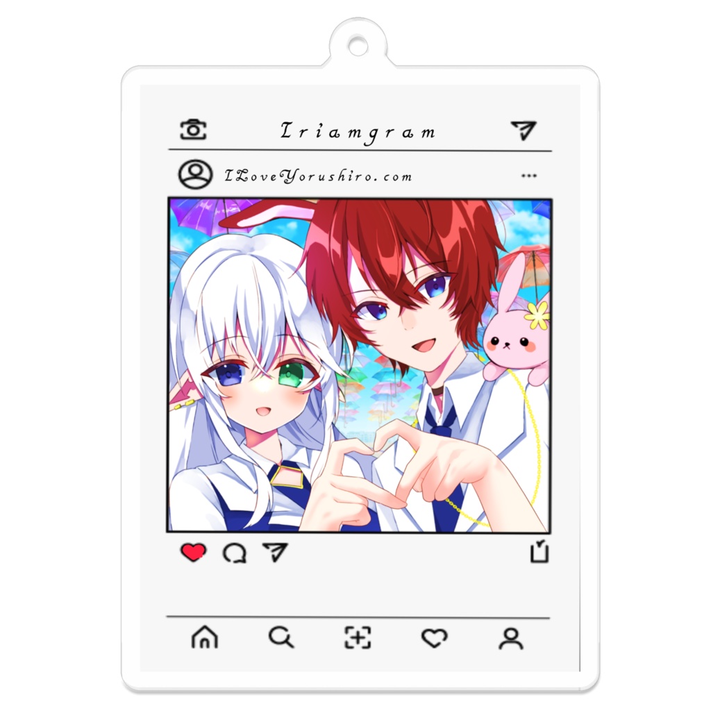 【定番】夜白インスタ風アクキー