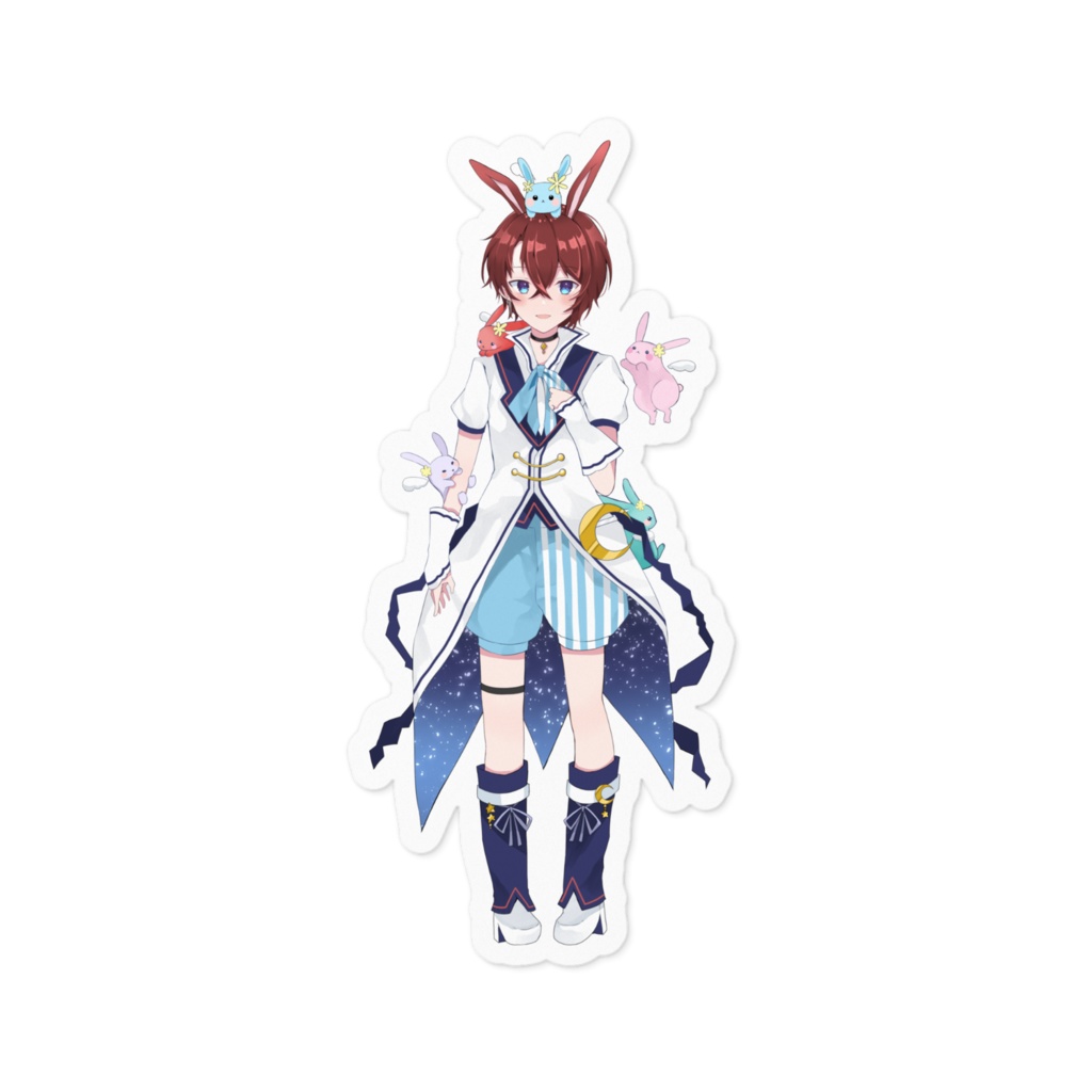 夜月秋兎 Live2D立ち絵全身ステッカー