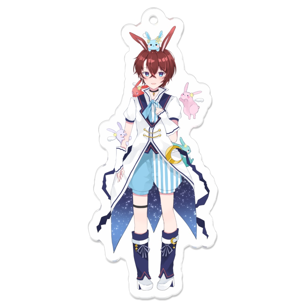 夜月秋兎 Live2D立ち絵アクリルキーホルダー