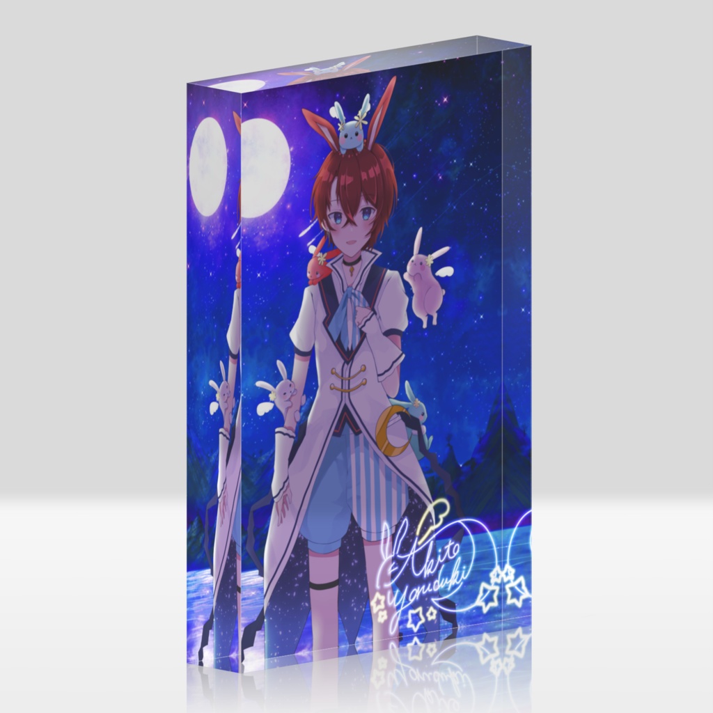 夜月秋兎 Live2D立ち絵 アクリルブロック