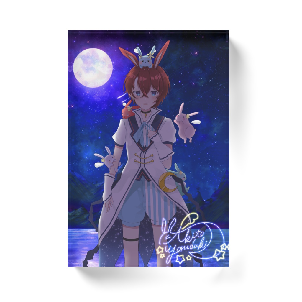 夜月秋兎 Live2D立ち絵 アクリルブロック