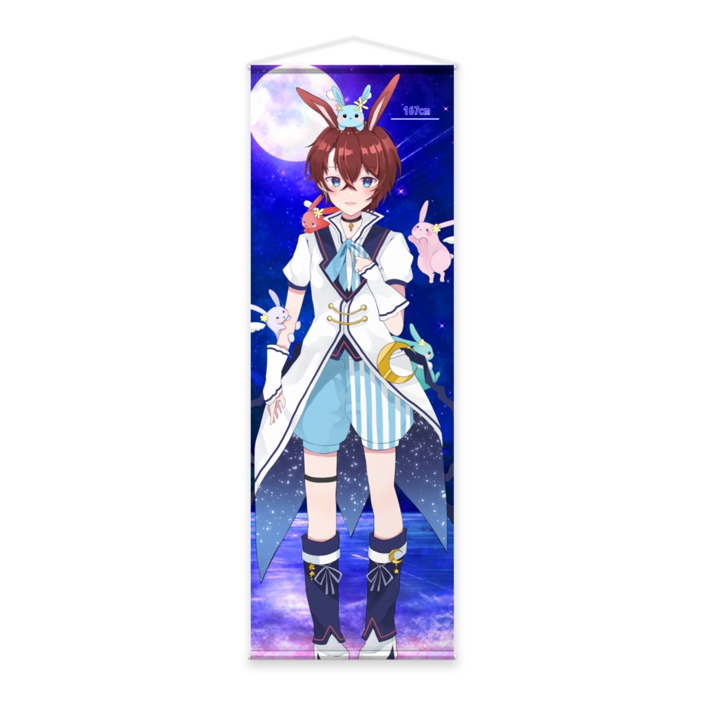 夜月秋兎 Live2D立ち絵 等身大タペストリー