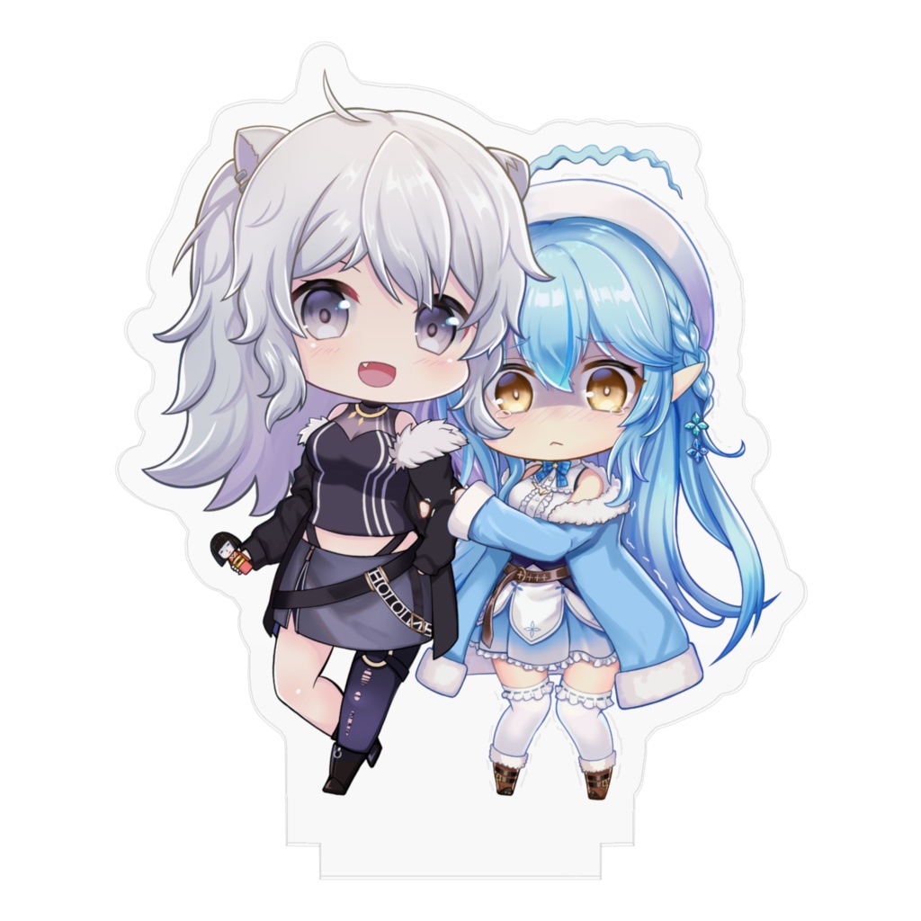 【非公式】ホロライブ 獅白ぼたん 雪花ラミィ ししらみ アクリルスタンド