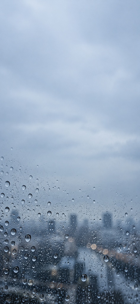雨粒・窓辺の風景|スマホ壁紙6枚セット・雨と窓辺 Vol.05