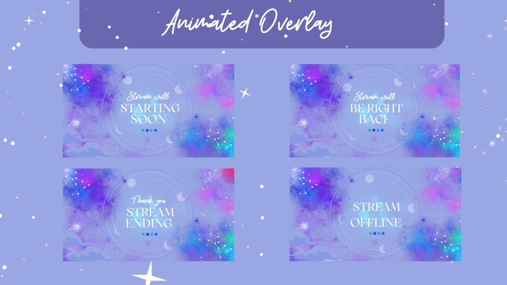 Purple Space Twitch Pack
