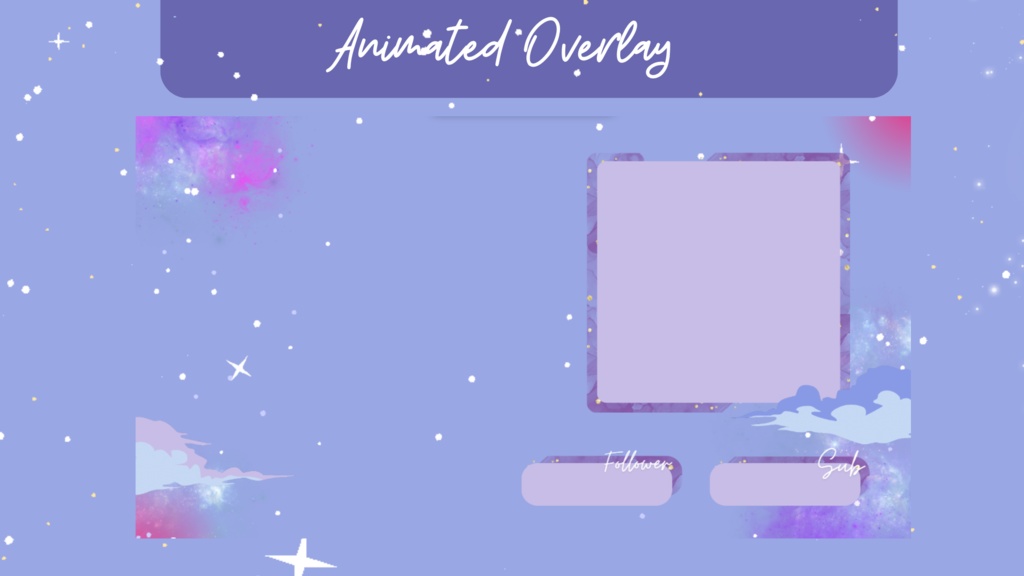 Purple Space Twitch Pack