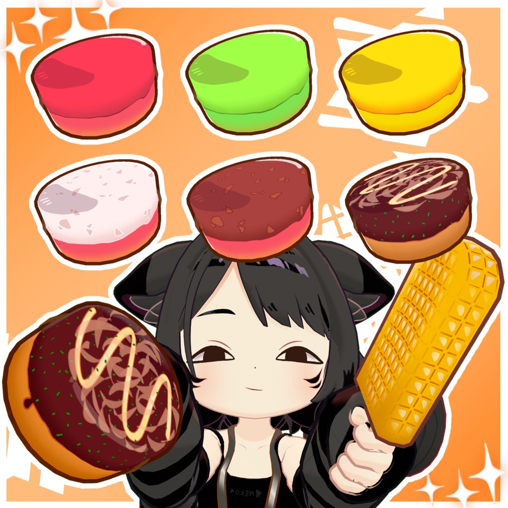 【アズキ対応】夏祭りたべものTexture 35枚【テクスチャ】