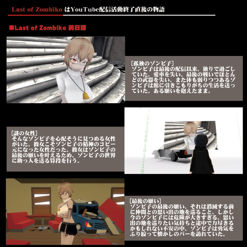 【数量限定】Last of Zombiko 公式設定資料集【カフェ野ゾンビ子】