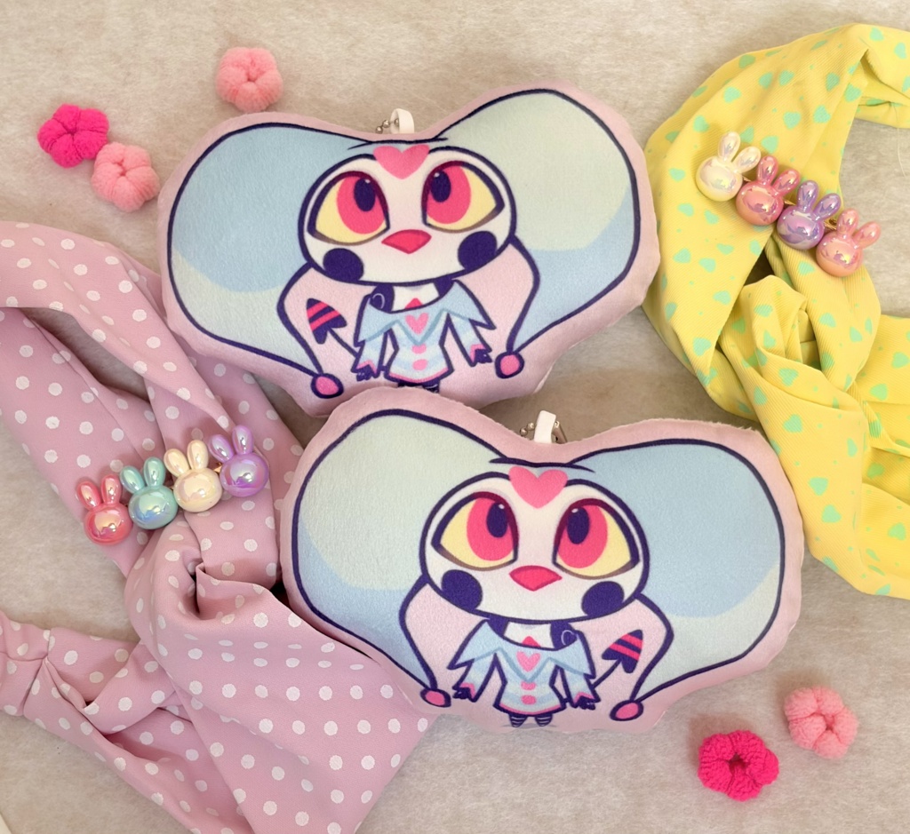 Fizz ぷにぷにミニクッションキーホルダー / Fizzy Mini Pillow Keychain