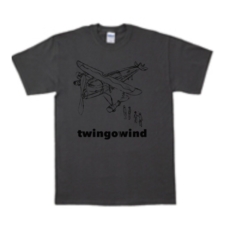 ラフ画飛行機Tシャツ