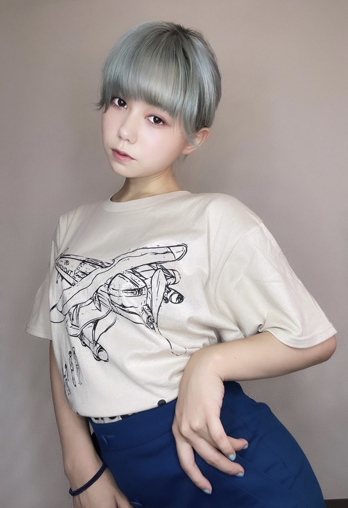 ラフ画飛行機Tシャツ