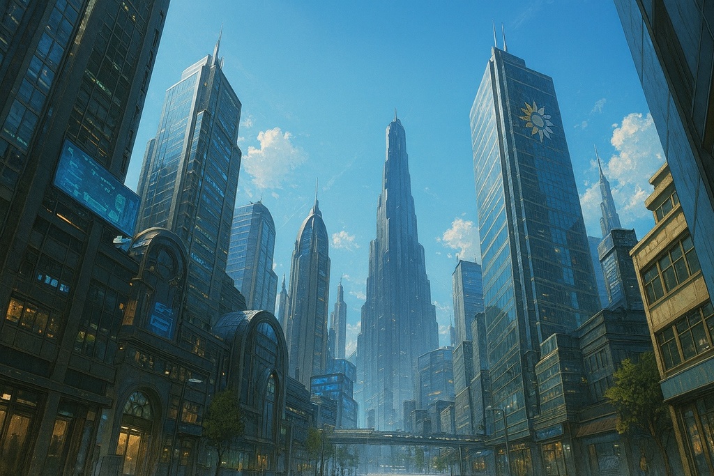 FG静止背景素材「未来都市」(単品)