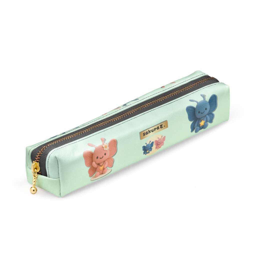 幻蝶編みぐるみペンケース