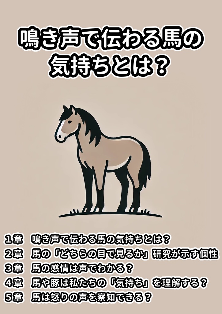 鳴き声で伝わる馬の気持ちとは?