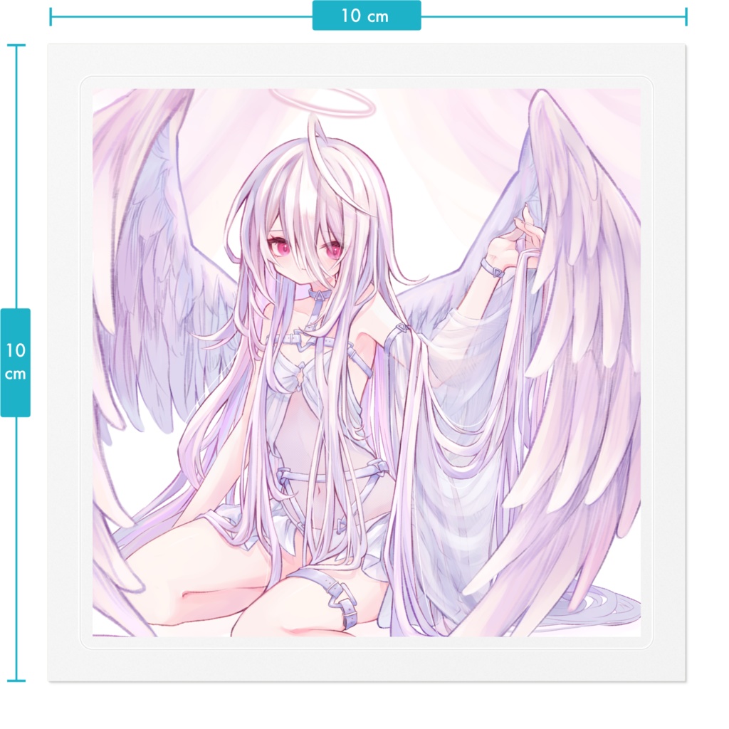 創作天使ステッカー