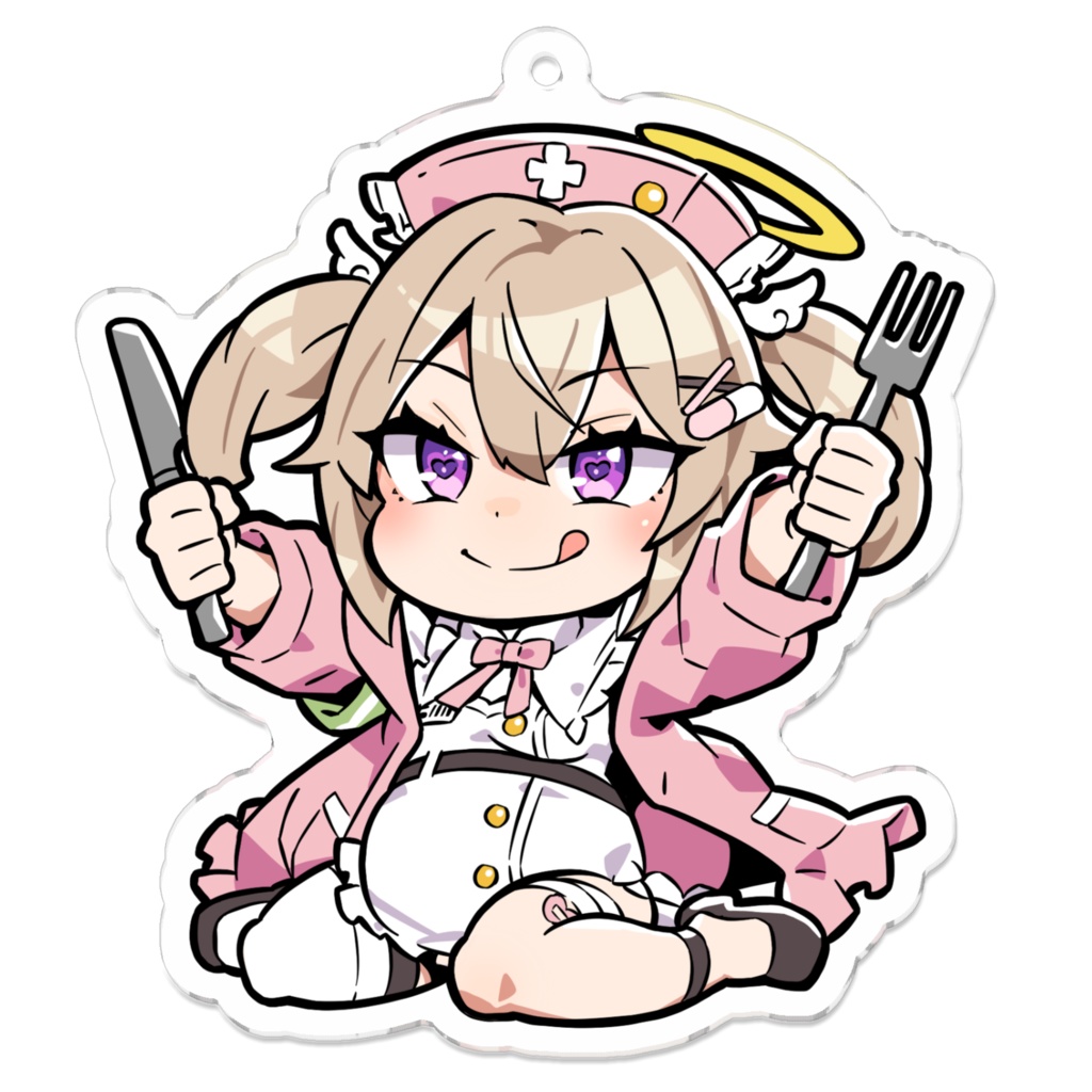 【白雲まめ】もぐもぐまめアクリルキーホルダー