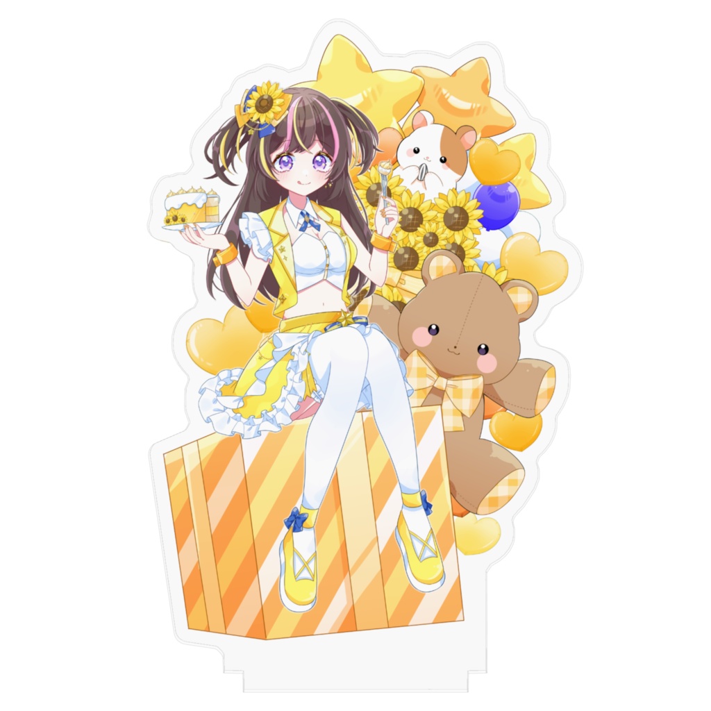 まるたにあやの生誕祭2024 アクリルスタンド【わたぬきわたこ様描き下ろし】