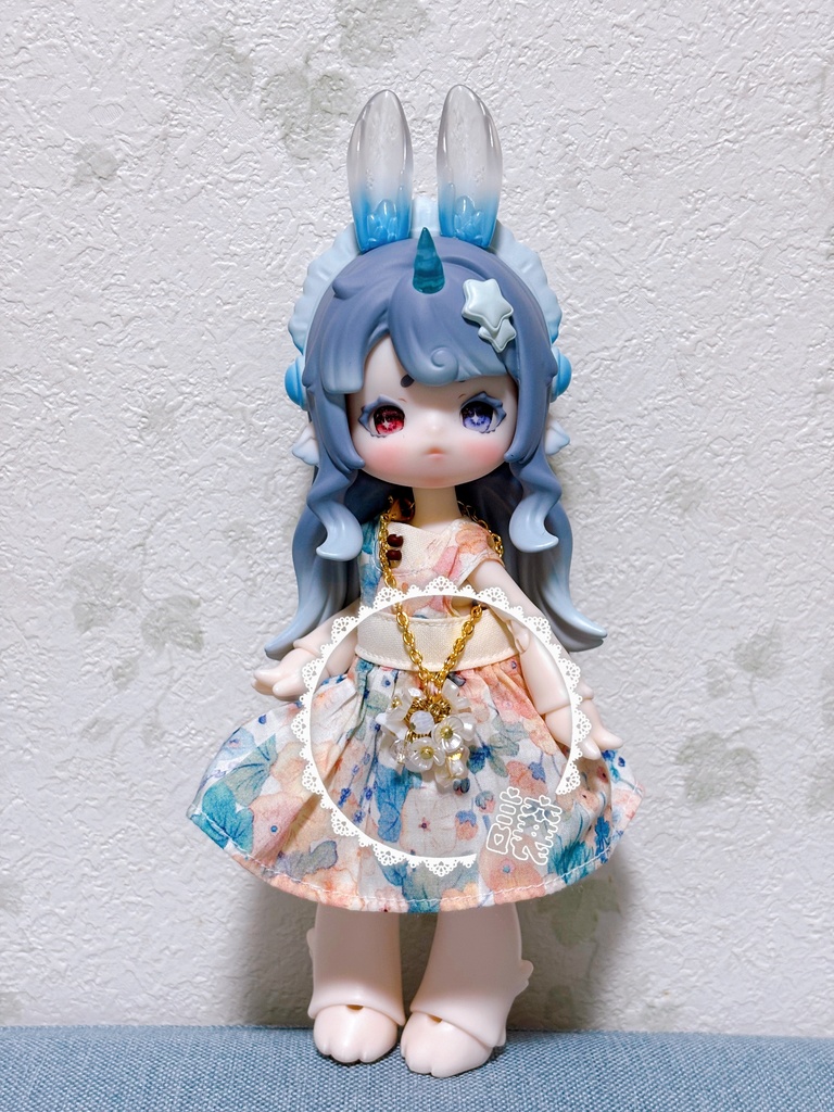 1/12サイズドール用 霞草のポシェット