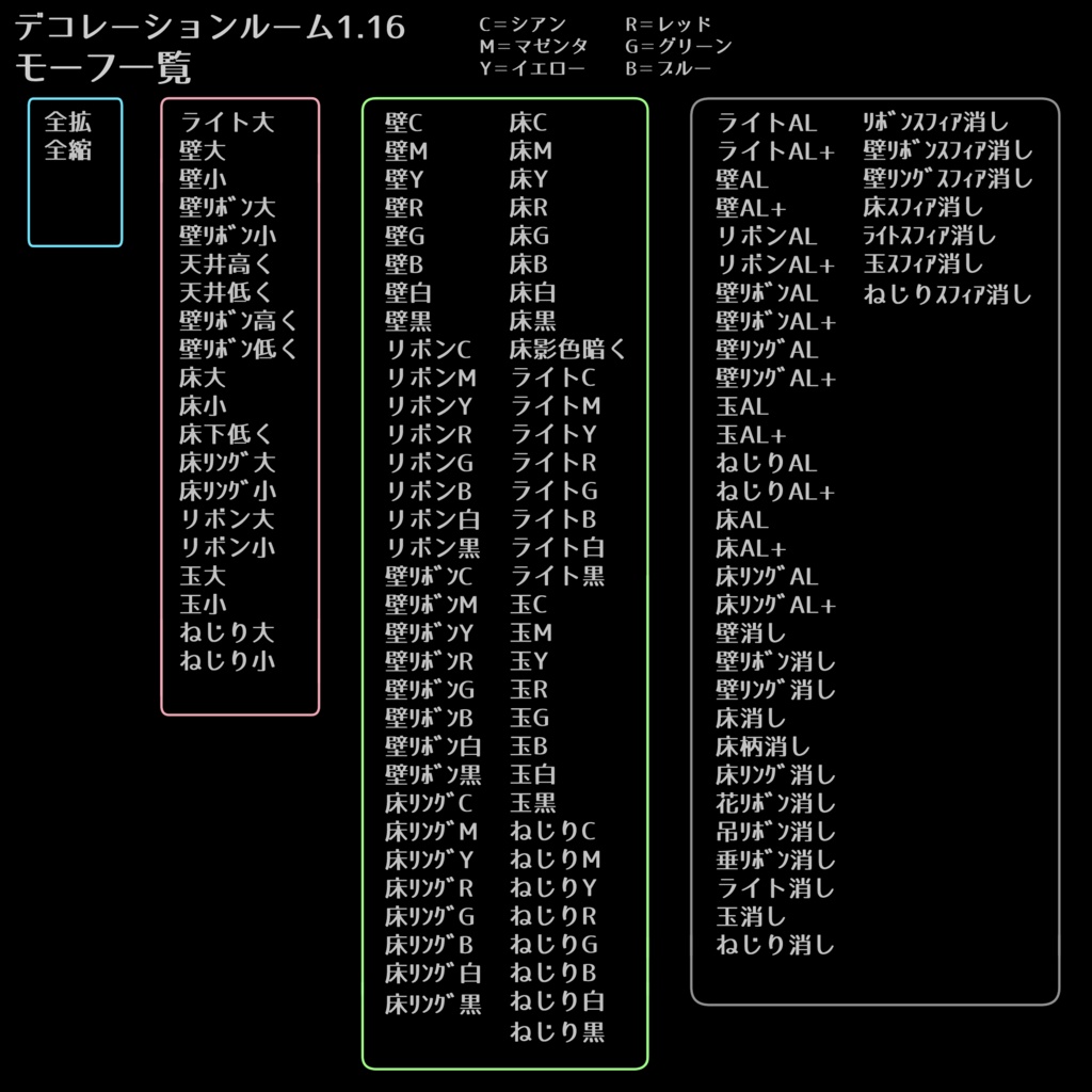 【無料】デコレーションルーム1.16
