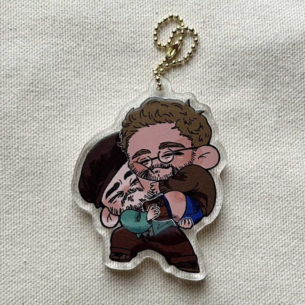 フレラセ抱きつきアクリルキーホルダー