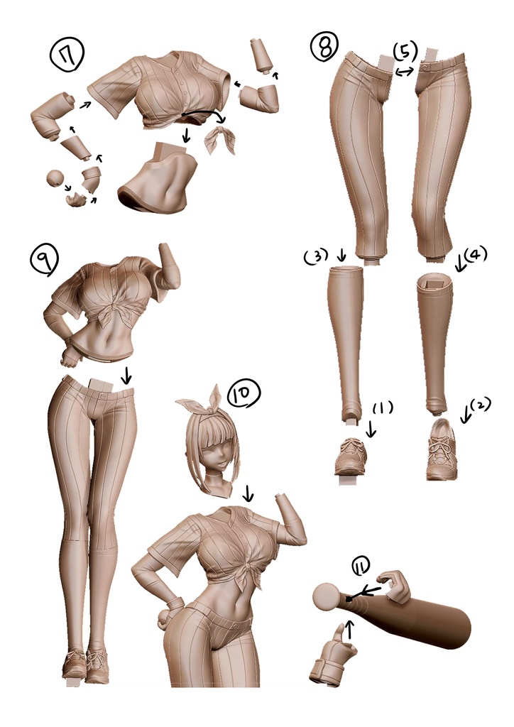 nikke ブラン (Blanc) ガレージキット