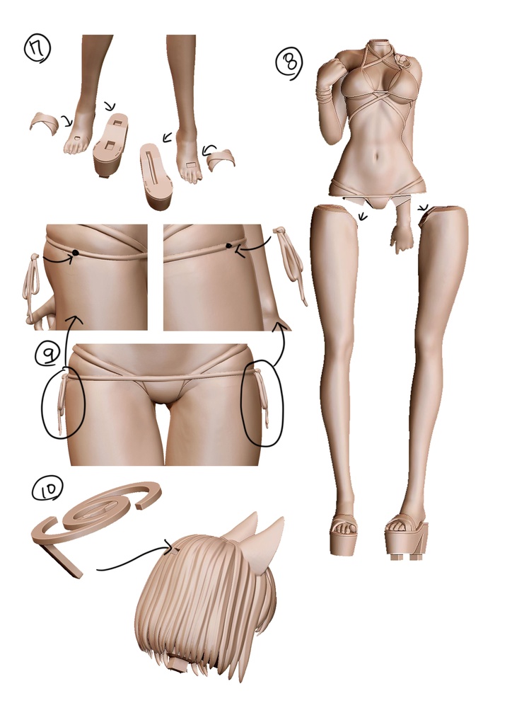 ブルーアーカイブ-  きりゅう キキョウ(ガレージキット)