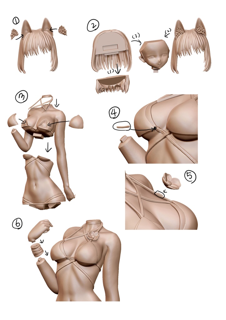 ブルーアーカイブ-  きりゅう キキョウ(ガレージキット)