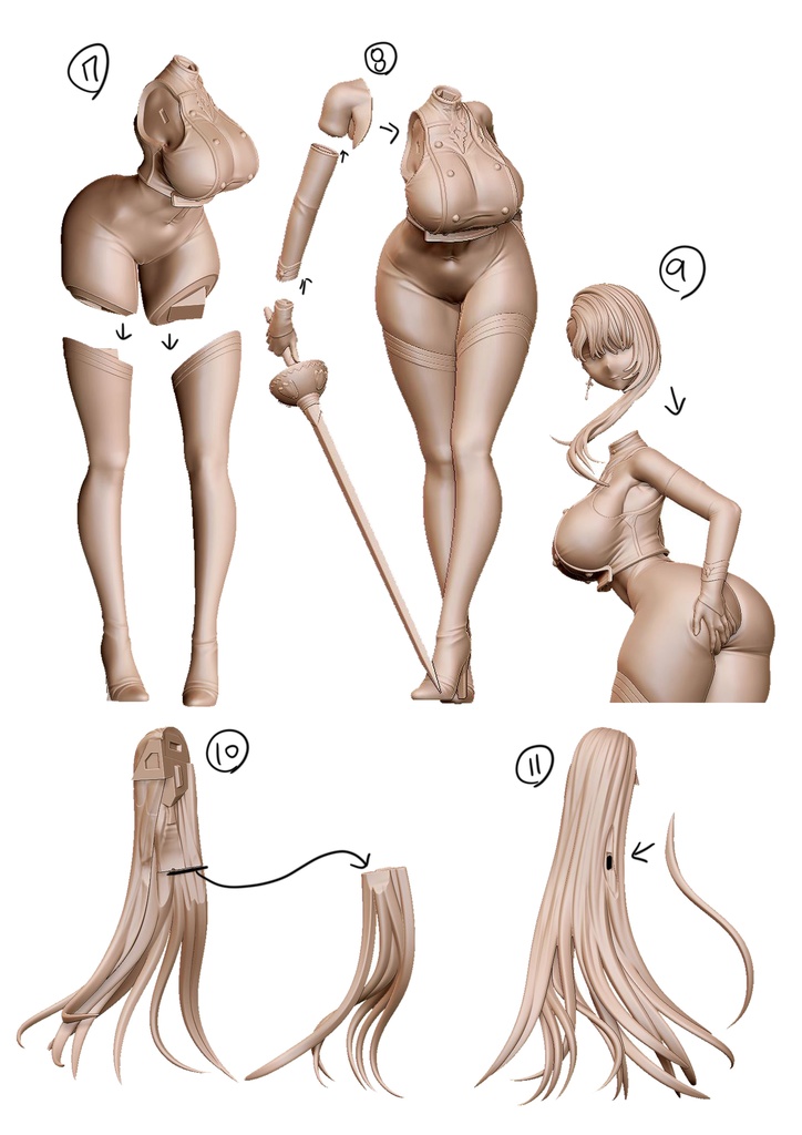 browndust2 ウィルヘルミナ (ガレージキット)