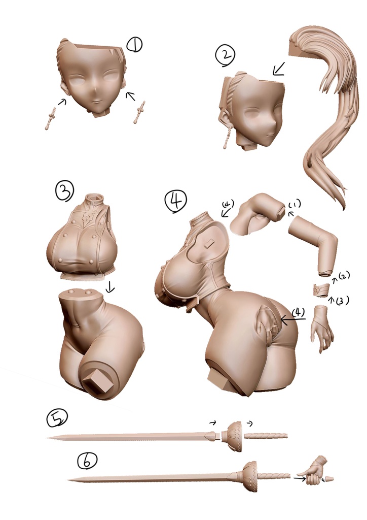 browndust2 ウィルヘルミナ (ガレージキット)