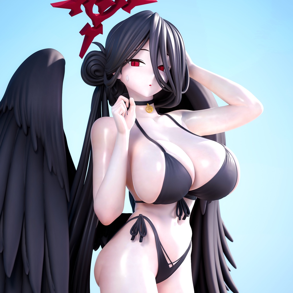 ブルーアーカイブ.  ハスミ (レジンキット)