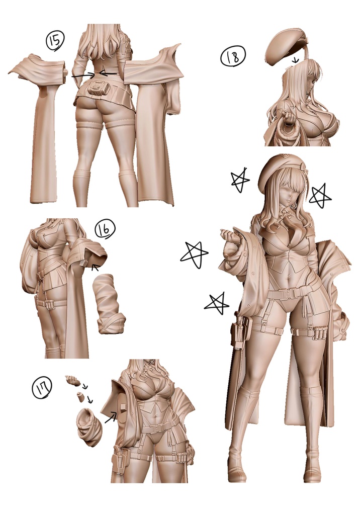 NIKKE エマ:タクティカル・アップ (Emma Tactical Upgrade) レジンキット