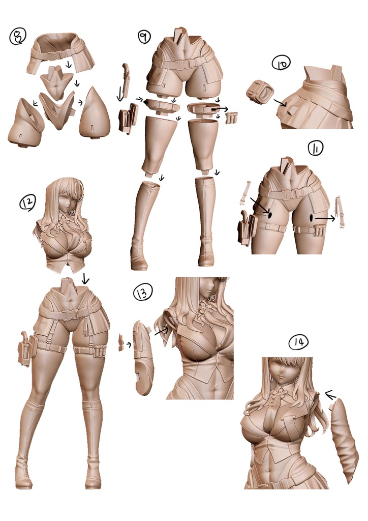 NIKKE エマ:タクティカル・アップ (Emma Tactical Upgrade) レジンキット