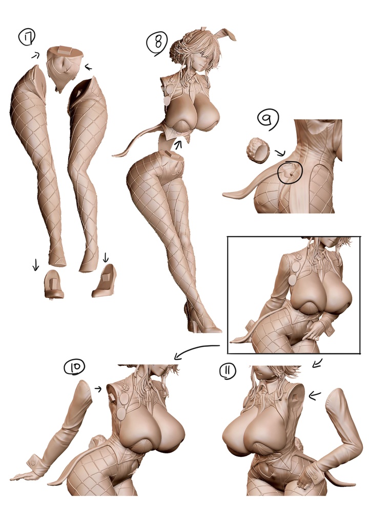 NIKKE エード : エージェントバニー ( レジンキット)