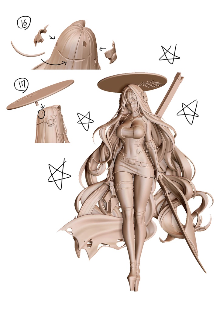 NIKKE 薔花 Rose (レジンキャストキット)