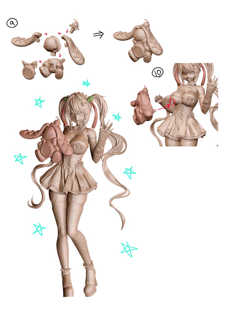 Nikke アリス(メルヘンドリームVer.)(レジンキャストキット)
