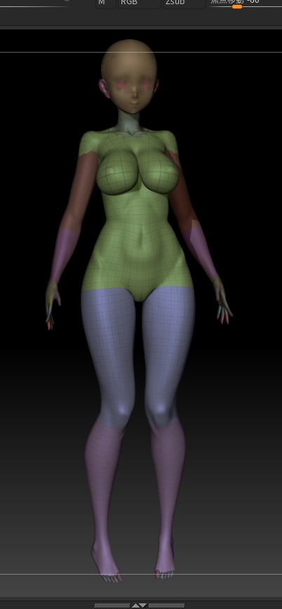 zbrush 用素体ver3  and   男性モデル